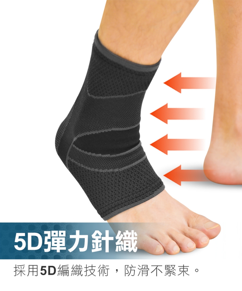 奈米鋅5D彈力護踝|南良集團|南良集團H&H|奈米鋅抗菌|抗菌護踝|彈力護踝|5D編織|防滑